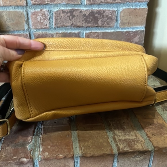 Steve Madden Mustard Yellow BTampa Logo Square Embossed Backpack main image 10